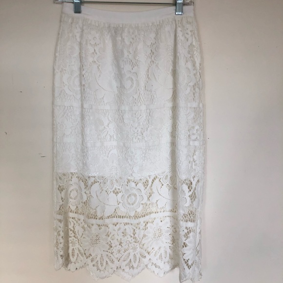 Wayf Dresses & Skirts - Lace midi skirt